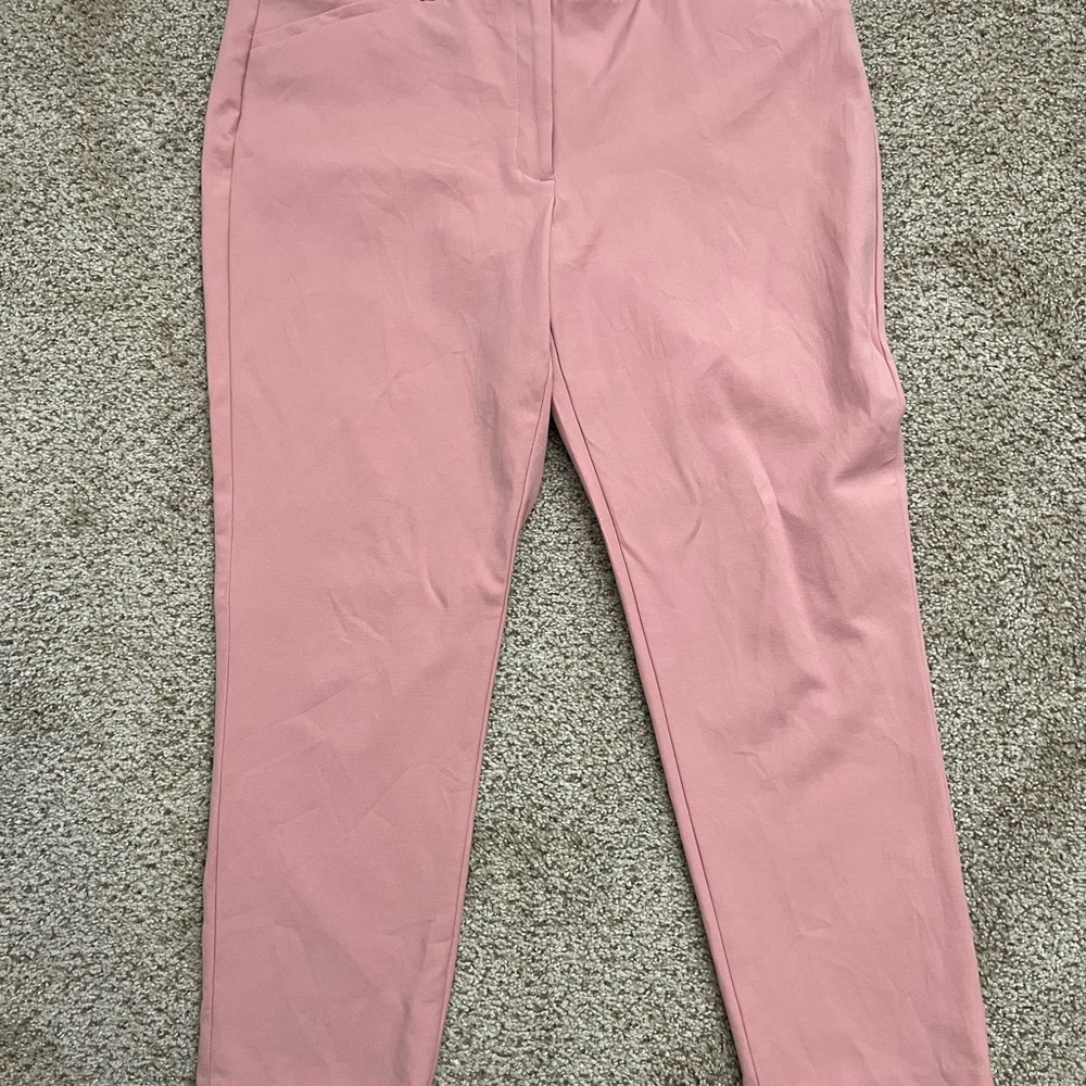 The Slim Ankle Women's Slim Ankle Pants in Dusty Pink - Picture 3 of 5
